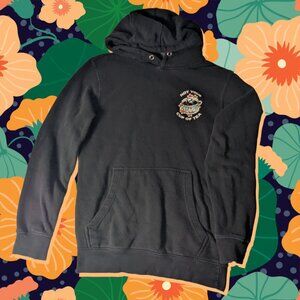 Last Call Co. "Not Your Cup of Tea" Skull Graphic Hoodie, approx. size unisex S